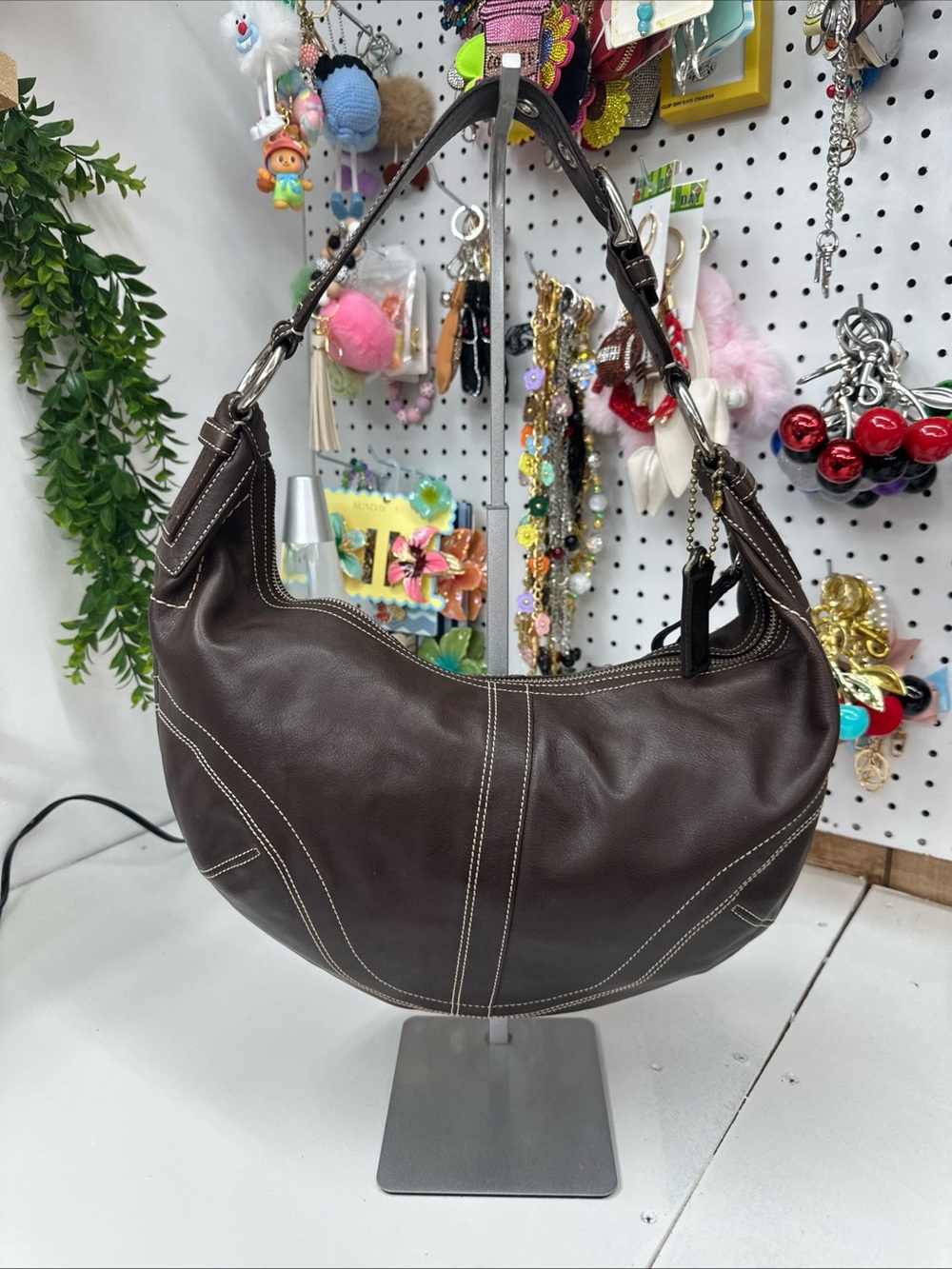 Coach Soho Vintage Hobo Bag Chocolate Brown Leather
